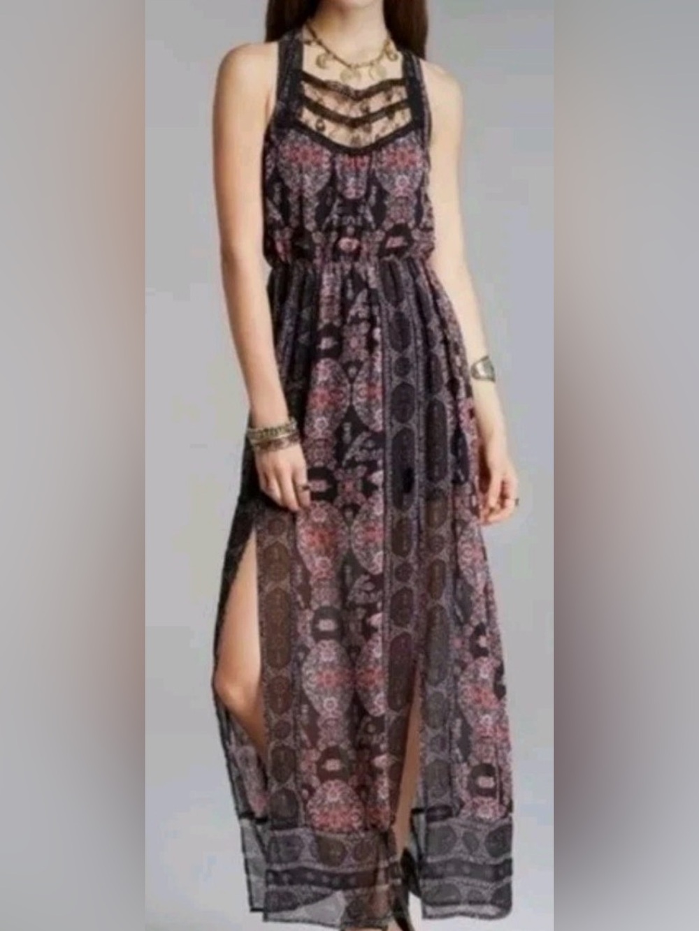 Free People -Moroccan Printed Maxi Dress